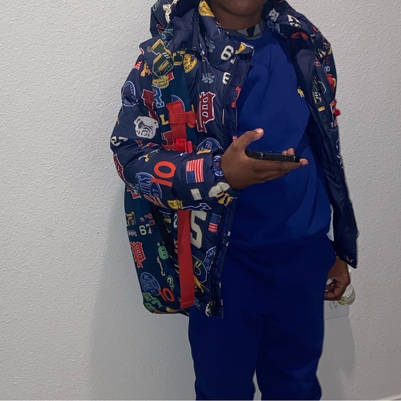 Polo by Ralph Lauren Kids' Navy Multicolor Graphic Jacket - Picture 2 of 2